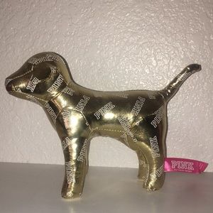 Gold Victoria Secret PINK Dog